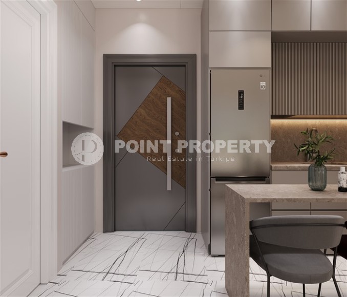 Студии и линейные квартиры в строящемся жилом комплексе, в центре перспективного района Мерсина - Томюк-id-7529-фото-4