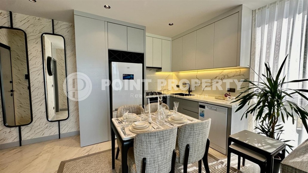 Атмосферная квартира с современным дизайном и видом на горы, в зеленом, экологически чистом районе Аланьи - Каргыджак-id-7530-фото-4