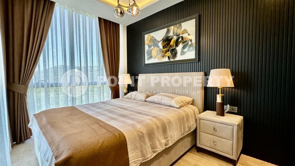 Атмосферная квартира с современным дизайном и видом на горы, в зеленом, экологически чистом районе Аланьи - Каргыджак-id-7530-фото-6