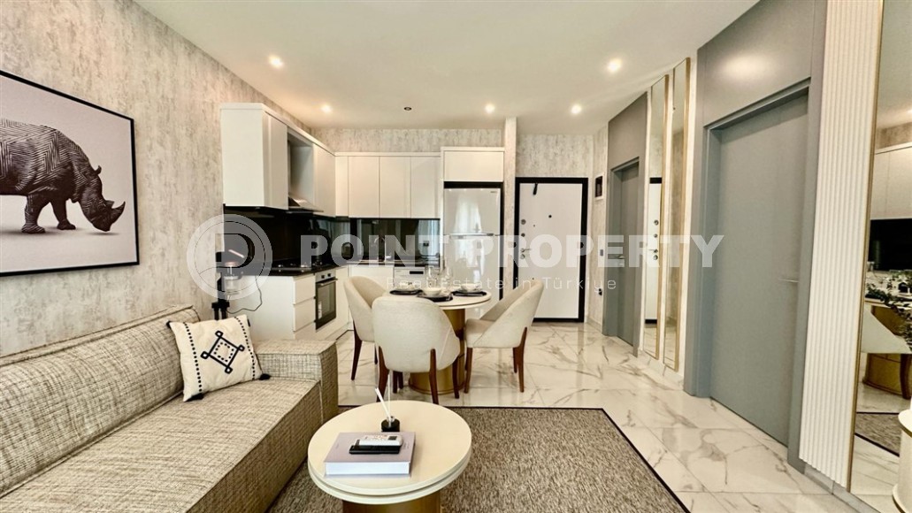 Small comfortable apartment with a private garden, in a new residential complex with hotel infrastructure-id-7534-photo-3