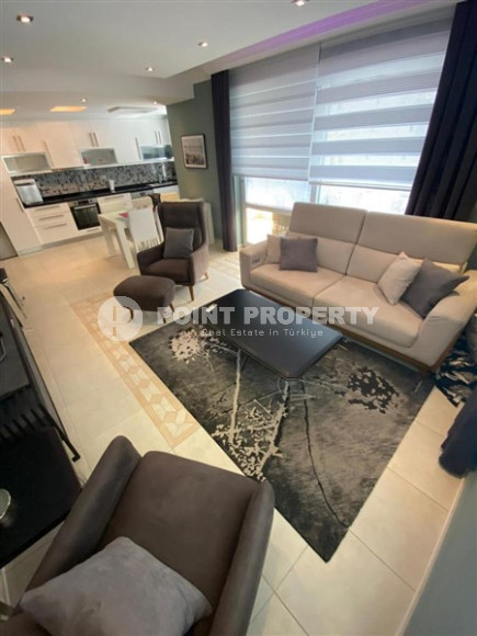 Квартира с двумя спальнями, 110м², в комфортабельном комплексе у моря в районе Тосмур, Алания-id-1581-фото-7