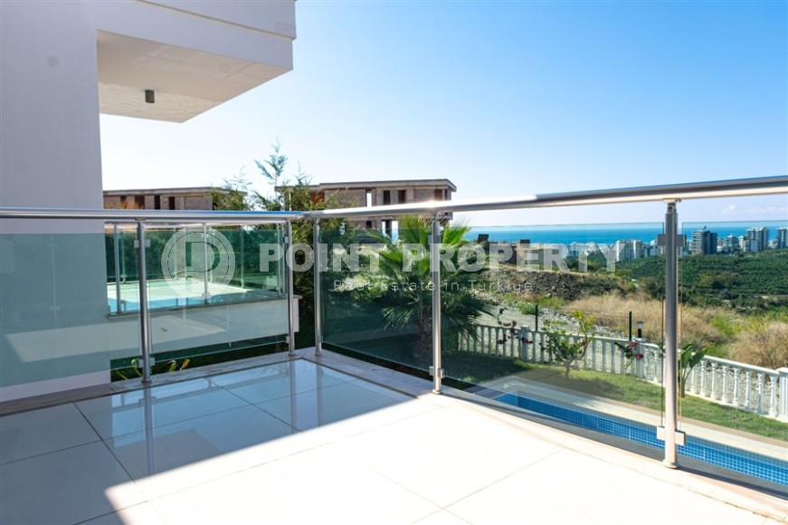 Просторная, современная вилла с панорамным видом на море и зеленые сады, в спокойном районе Аланьи - Каргыджак-id-7554-фото-19
