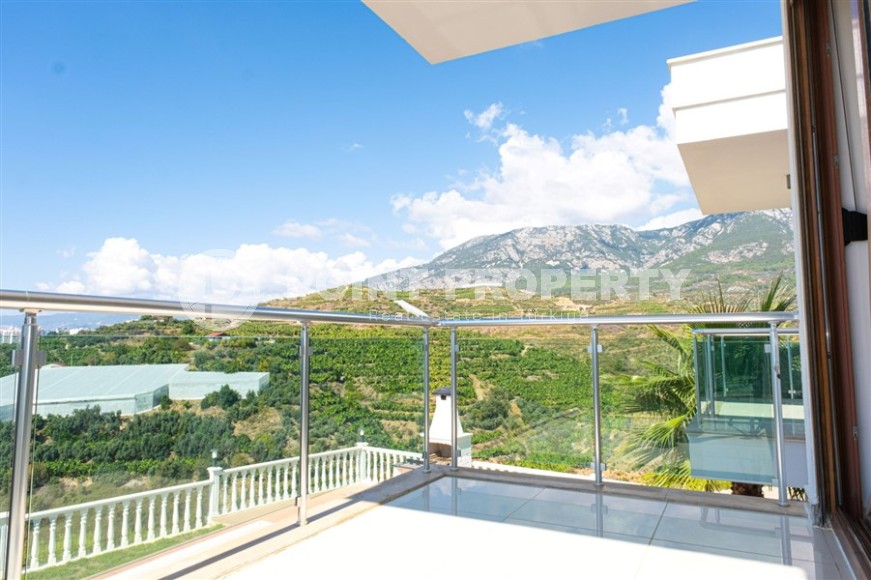 Просторная, современная вилла с панорамным видом на море и зеленые сады, в спокойном районе Аланьи - Каргыджак-id-7554-фото-21