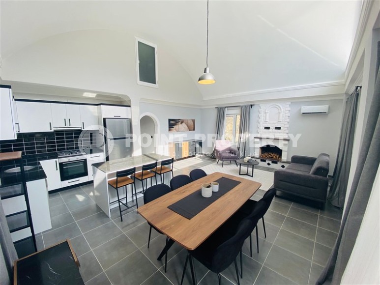 Atmospheric 3+1 villa with fireplace and large outdoor terrace, in a quiet area of Alanya - Kargicak-id-7569-photo-5