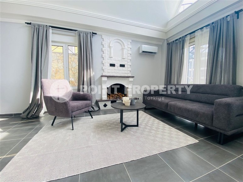 Atmospheric 3+1 villa with fireplace and large outdoor terrace, in a quiet area of Alanya - Kargicak-id-7569-photo-6