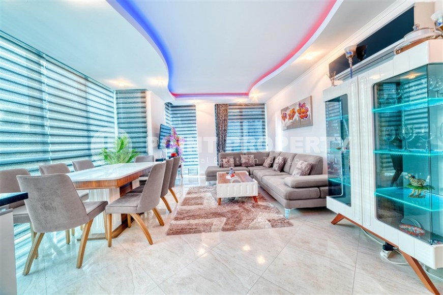 Комфортабельная квартира 3+1 с современным дизайном, на 3-м этаже в жилом комплексе с богатой внутренней инфраструктурой-id-7582-фото-1