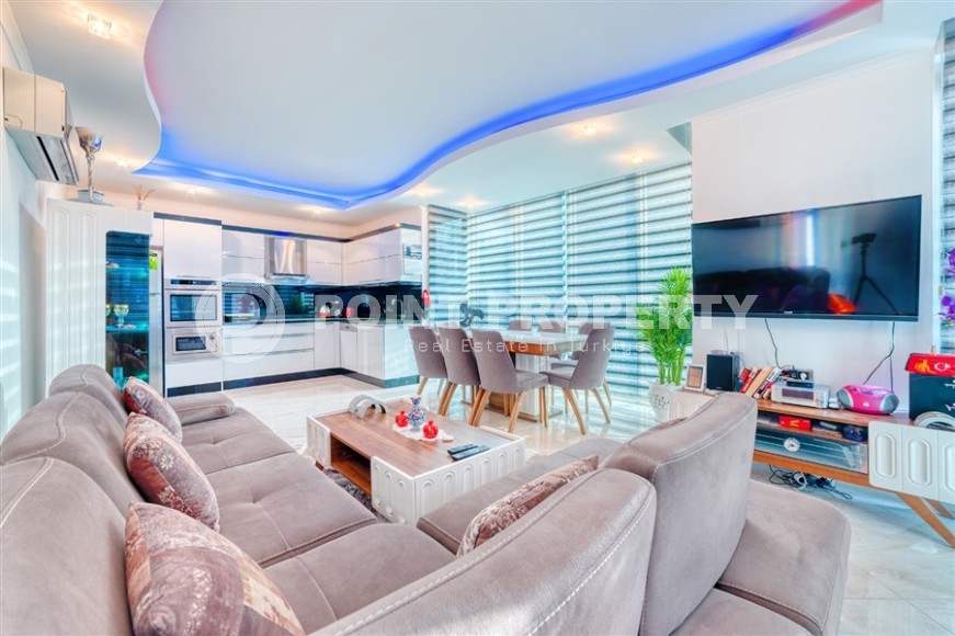 Комфортабельная квартира 3+1 с современным дизайном, на 3-м этаже в жилом комплексе с богатой внутренней инфраструктурой-id-7582-фото-3