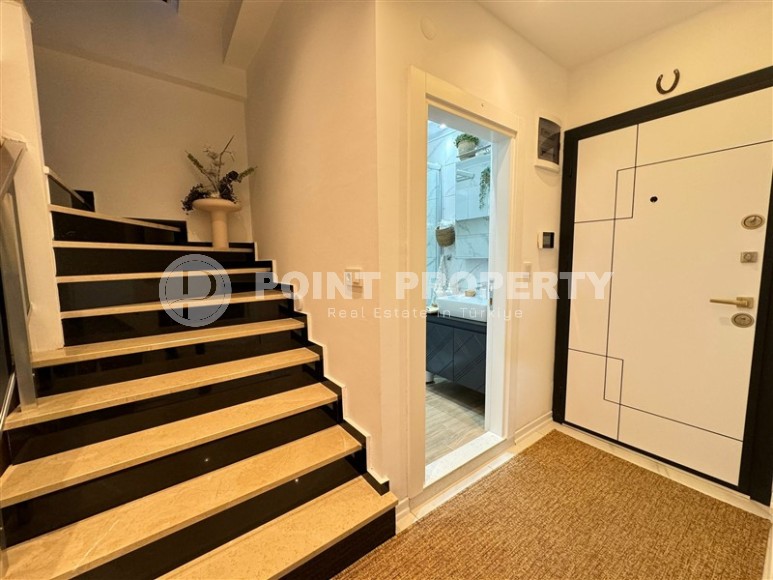 Стильная двухуровневая квартира с собственным бассейном и садом, в европейском районе Аланьи - Нижняя Оба-id-7583-фото-12