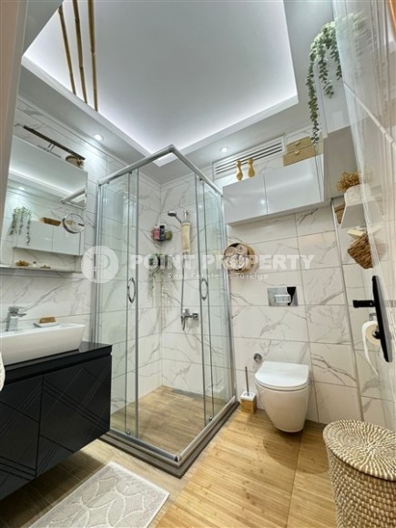 Стильная двухуровневая квартира с собственным бассейном и садом, в европейском районе Аланьи - Нижняя Оба-id-7583-фото-13