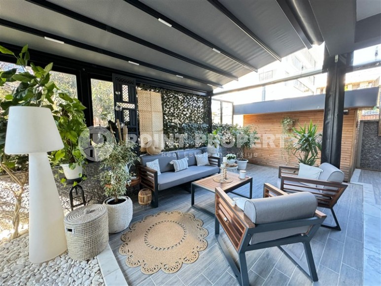 Стильная двухуровневая квартира с собственным бассейном и садом, в европейском районе Аланьи - Нижняя Оба-id-7583-фото-17