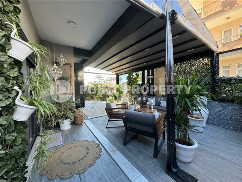 Стильная двухуровневая квартира с собственным бассейном и садом, в европейском районе Аланьи - Нижняя Оба-id-7583-фото-18