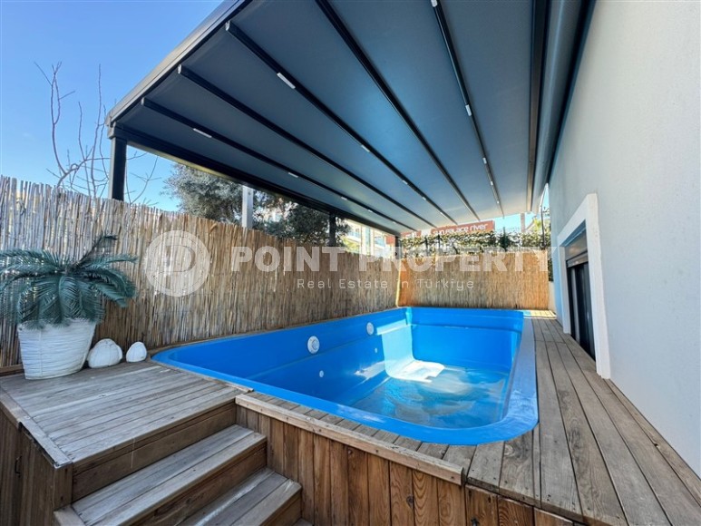 Стильная двухуровневая квартира с собственным бассейном и садом, в европейском районе Аланьи - Нижняя Оба-id-7583-фото-23