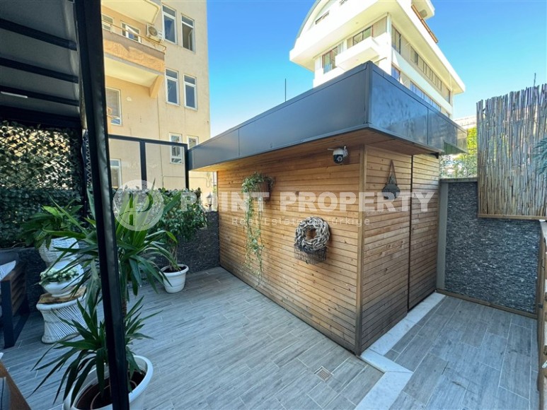 Стильная двухуровневая квартира с собственным бассейном и садом, в европейском районе Аланьи - Нижняя Оба-id-7583-фото-24