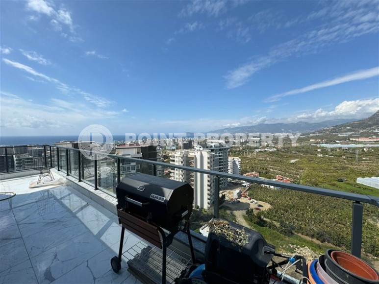 Комфортабельная двухуровневая квартира с видом на море и горы, в центре современного района Аланьи - Махмутлар-id-7593-фото-18