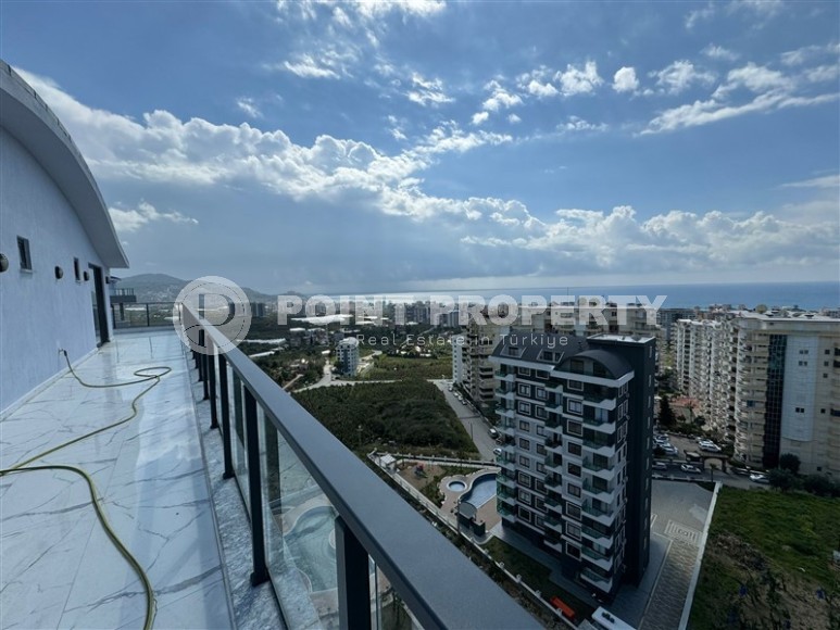 Комфортабельная двухуровневая квартира с видом на море и горы, в центре современного района Аланьи - Махмутлар-id-7593-фото-19