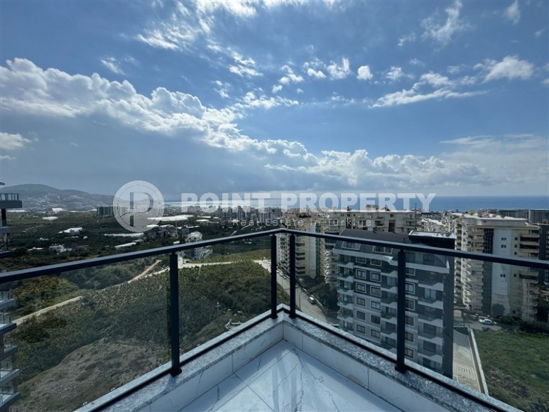 Комфортабельная двухуровневая квартира с видом на море и горы, в центре современного района Аланьи - Махмутлар-id-7593-фото-20