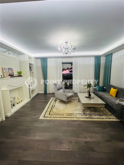 Элегантный видовой меблированный садовый дуплекс 3+1, 320м², в элитном комплексе Каргыджака-id-1587-фото-5