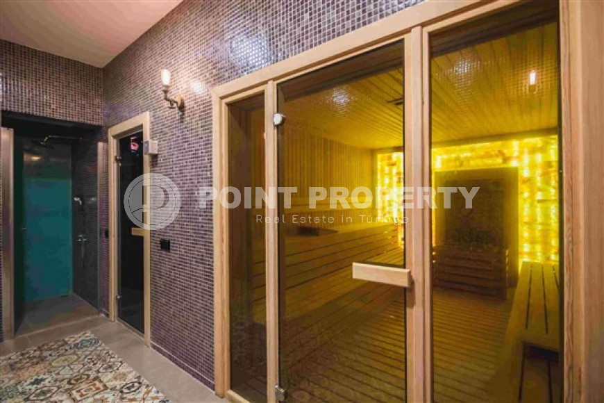 Элегантный видовой меблированный садовый дуплекс 3+1, 320м², в элитном комплексе Каргыджака-id-1587-фото-33