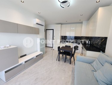 Новая готовая к проживанию квартира 1+1 в 250 метрах от моря, в  центре европейского района Аланьи - Оба-id-7628-фото-4