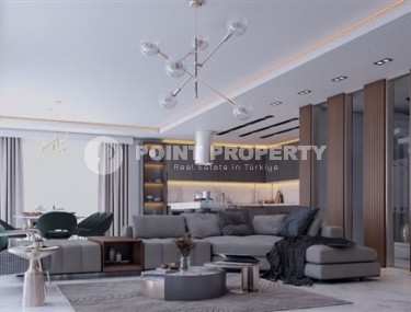 Просторная двухэтажная вилла  4+1с бассейном и садом, в элитном районе Аланьи - Тепе-id-7636-фото-2