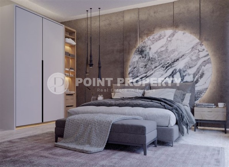 Просторная двухэтажная вилла  4+1с бассейном и садом, в элитном районе Аланьи - Тепе-id-7636-фото-6