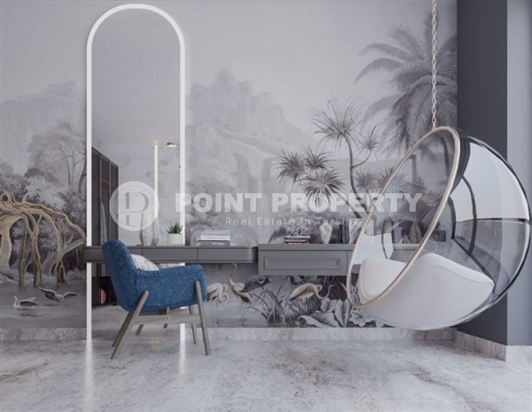 Просторная двухэтажная вилла  4+1с бассейном и садом, в элитном районе Аланьи - Тепе-id-7636-фото-8