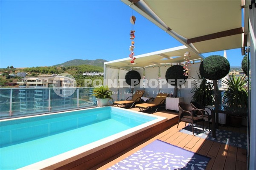 Luxury two-level apartment with three bedrooms, 300m², in Alanya area - Cikcilli-id-1589-photo-3