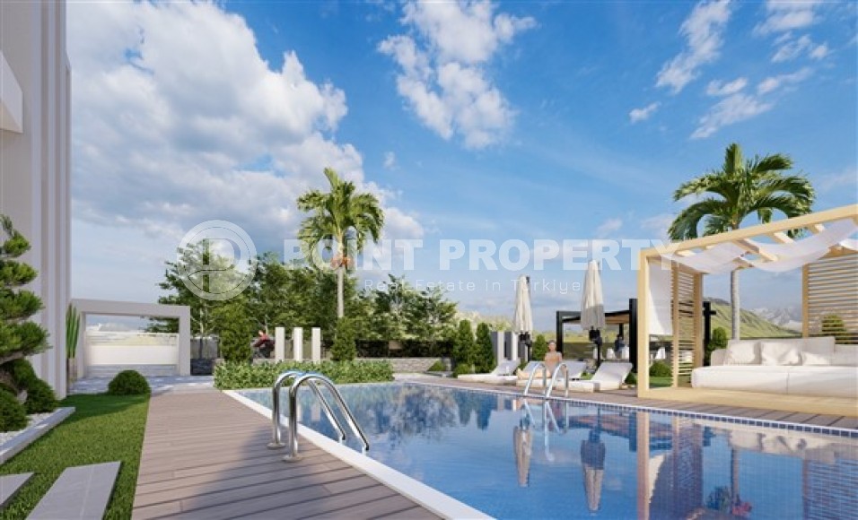 Просторная двухэтажная вилла  4+1с бассейном и садом, в элитном районе Аланьи - Тепе-id-7636-фото-11