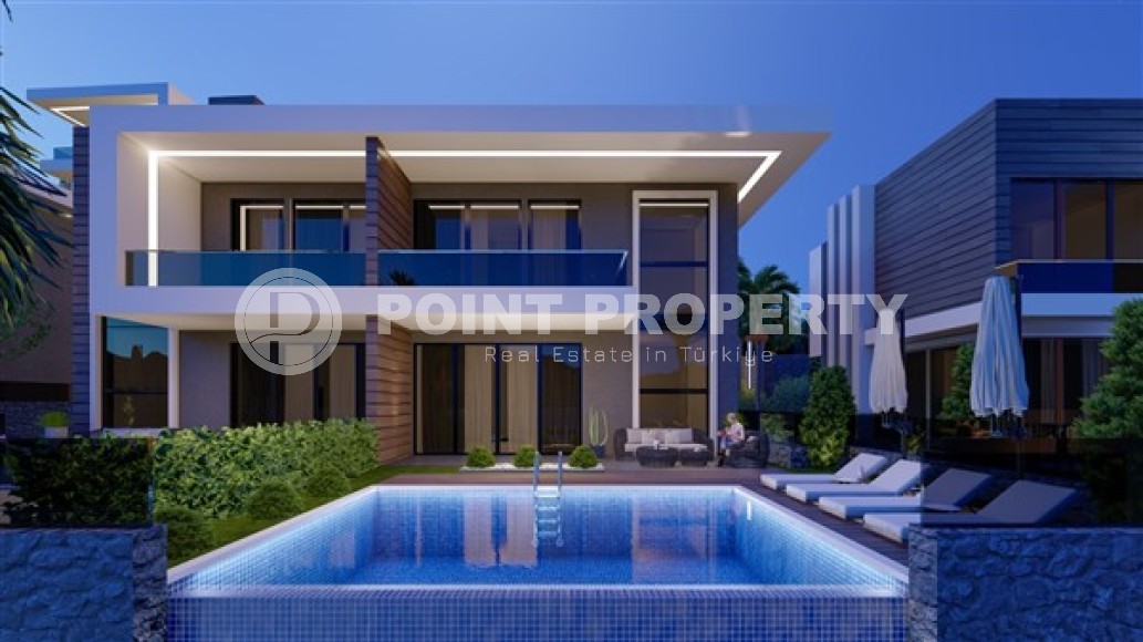 Просторная двухэтажная вилла  4+1с бассейном и садом, в элитном районе Аланьи - Тепе-id-7636-фото-13