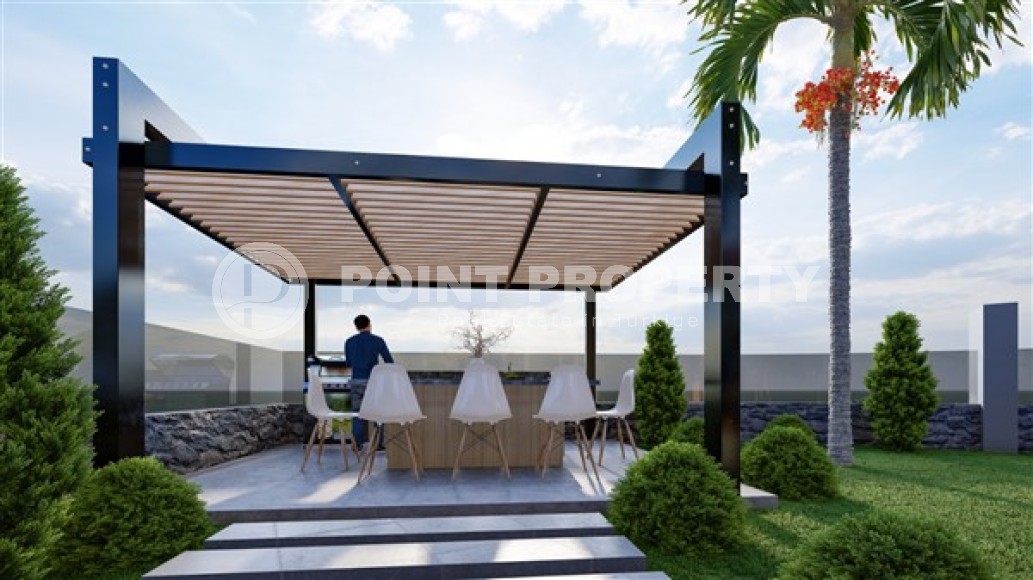 Просторная двухэтажная вилла  4+1с бассейном и садом, в элитном районе Аланьи - Тепе-id-7636-фото-15