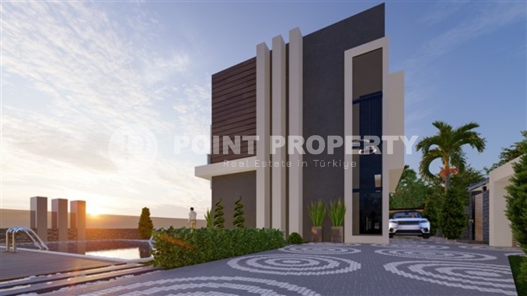 Просторная двухэтажная вилла  4+1с бассейном и садом, в элитном районе Аланьи - Тепе-id-7636-фото-18