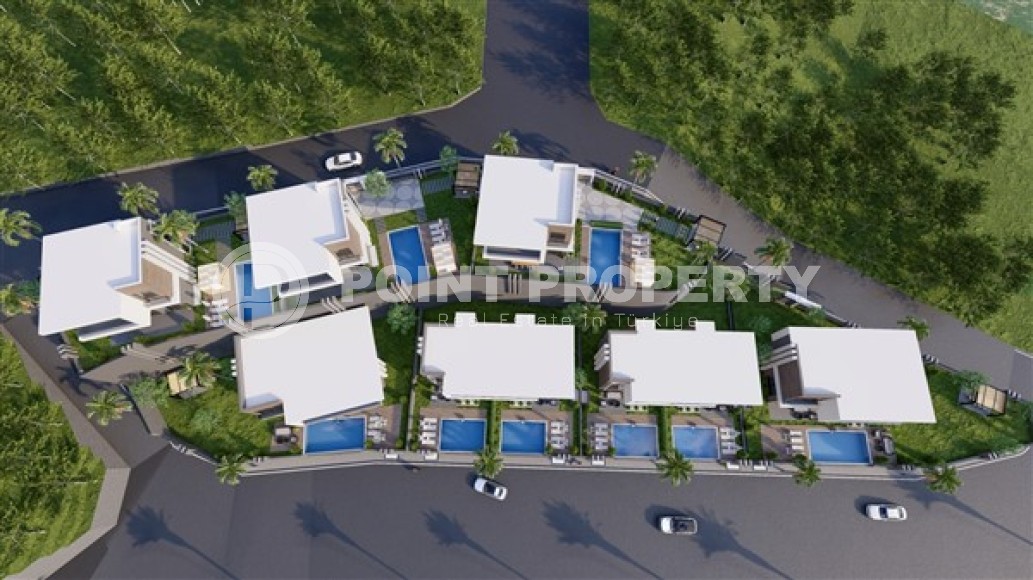 Просторная двухэтажная вилла  4+1с бассейном и садом, в элитном районе Аланьи - Тепе-id-7636-фото-22