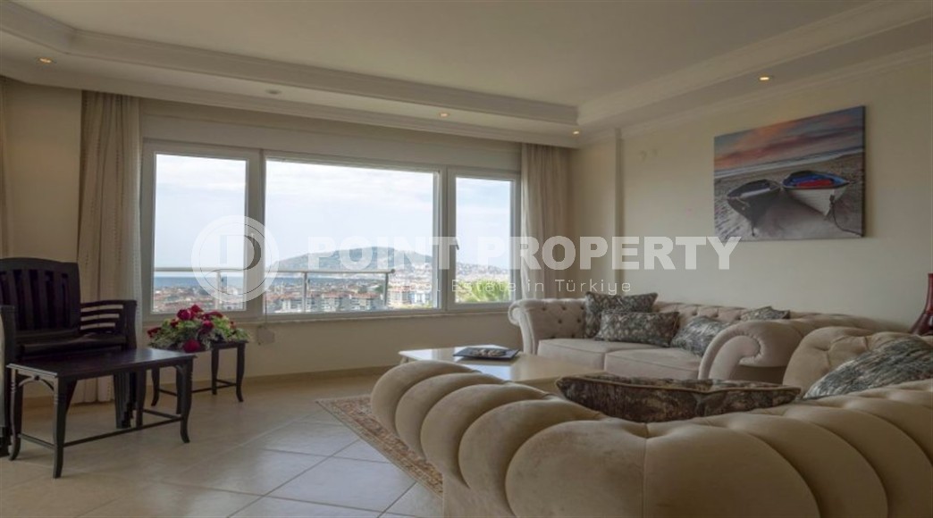 Furnished apartment overlooking the citrus garden and the sea, in a quiet area of Alanya - Cikcilli-id-7637-photo-3