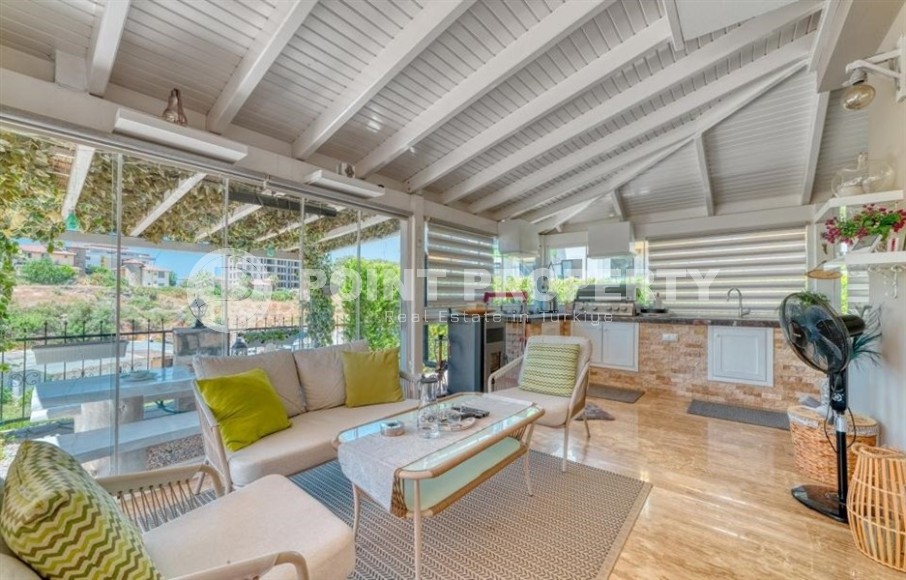 Comfortable villa with a swimming pool, a garden, a separate summer kitchen, a barbecue area and a sauna, a kilometer from the sea-id-7645-photo-26