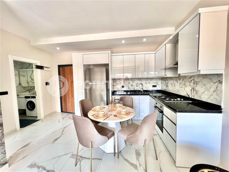 Современная квартира 1+1 в 1700 метрах от моря, в престижном районе Аланьи - Каргыджак-id-7663-фото-3