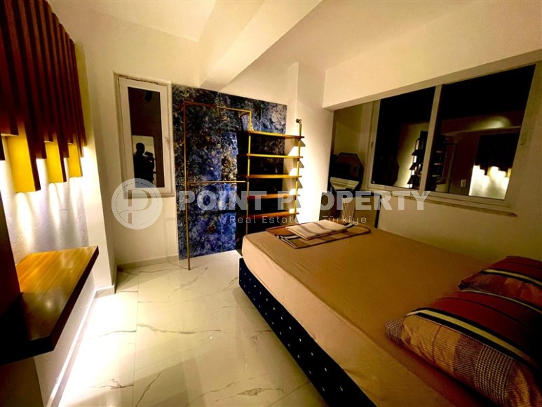 Стильная квартира с дизайнерским ремонтом в 100 метрах от знаменитого пляжа Клеопатры, в центре Аланьи-id-7679-фото-9