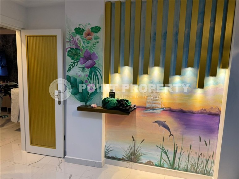 Стильная квартира с дизайнерским ремонтом в 100 метрах от знаменитого пляжа Клеопатры, в центре Аланьи-id-7679-фото-10