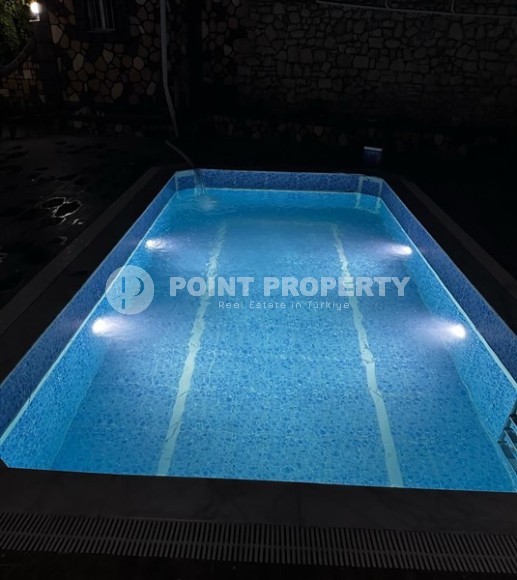 Two-storey villa 4+1 with a swimming pool and a garden plot, in a green, ecologically clean area of Alanya - Turkler-id-7685-photo-10