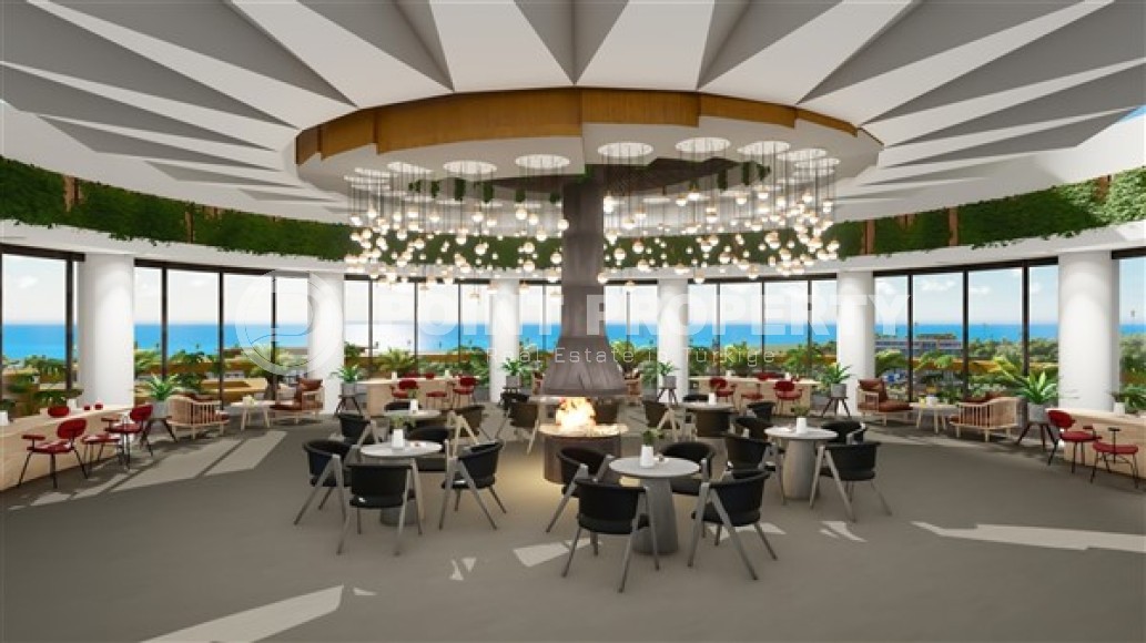 Квартира в ультрасовременном жилом комплексе в 300 метрах от моря, в живописном районе Аланьи - Тюрклер-id-7688-фото-2