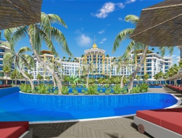 Квартира в ультрасовременном жилом комплексе в 300 метрах от моря, в живописном районе Аланьи - Тюрклер-id-7688-фото-4