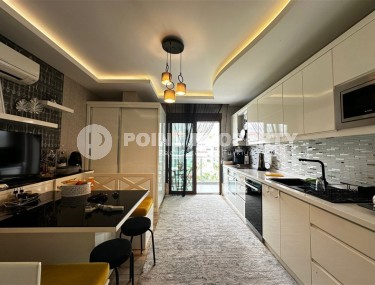 Комфортабельная двухуровневая квартира с видом на зеленый сад и горы, в популярном районе Аланьи - Нижняя Оба-id-7693-фото-3