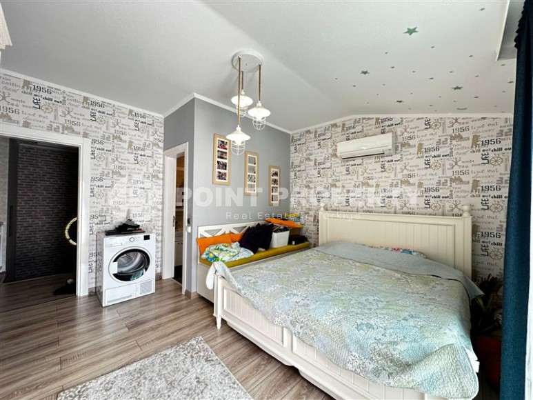 Комфортабельная двухуровневая квартира с видом на зеленый сад и горы, в популярном районе Аланьи - Нижняя Оба-id-7693-фото-5