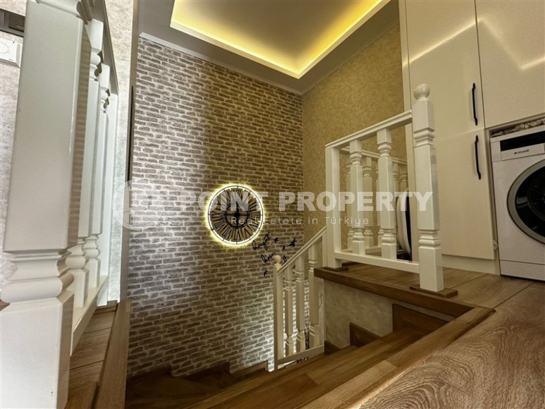 Комфортабельная двухуровневая квартира с видом на зеленый сад и горы, в популярном районе Аланьи - Нижняя Оба-id-7693-фото-11