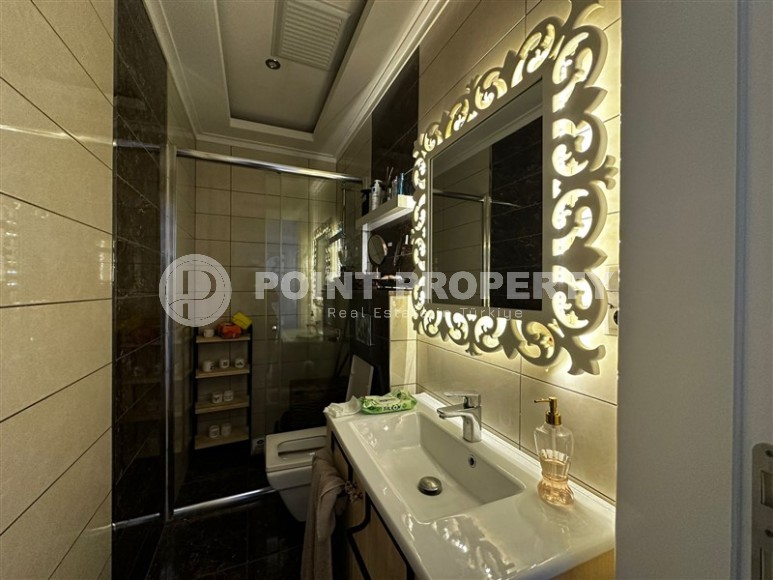 Комфортабельная двухуровневая квартира с видом на зеленый сад и горы, в популярном районе Аланьи - Нижняя Оба-id-7693-фото-13