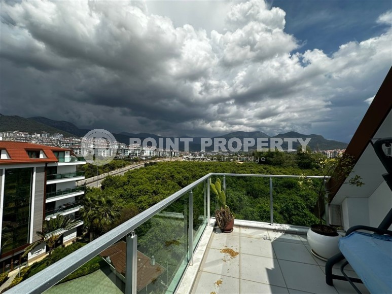 Комфортабельная двухуровневая квартира с видом на зеленый сад и горы, в популярном районе Аланьи - Нижняя Оба-id-7693-фото-20