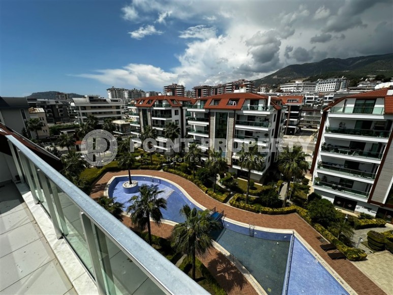 Комфортабельная двухуровневая квартира с видом на зеленый сад и горы, в популярном районе Аланьи - Нижняя Оба-id-7693-фото-21