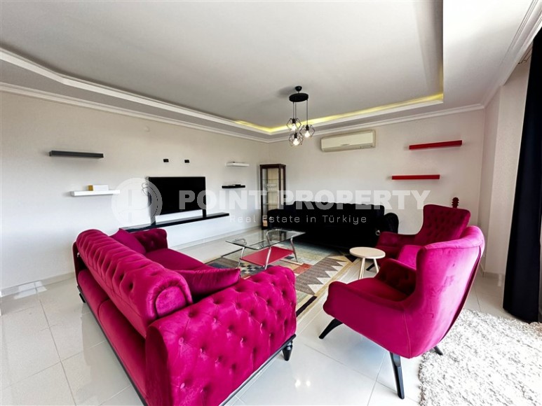 Панорамная двухуровневая квартира с видом на море и горы, в живописном районе Аланьи - Тосмур-id-7694-фото-2