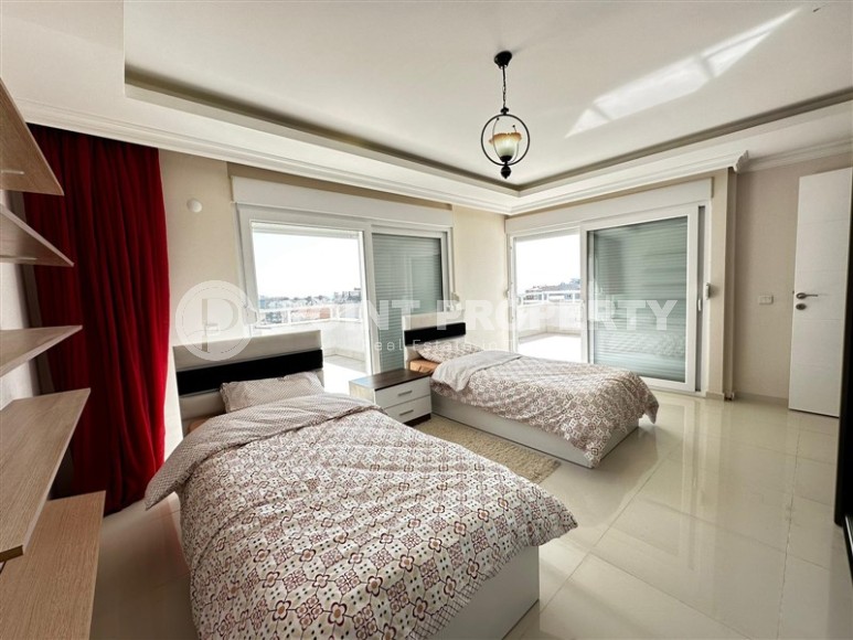 Панорамная двухуровневая квартира с видом на море и горы, в живописном районе Аланьи - Тосмур-id-7694-фото-8