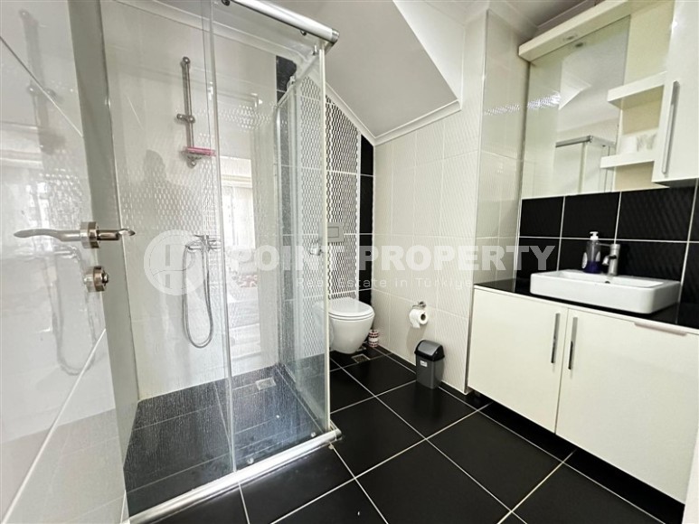 Панорамная двухуровневая квартира с видом на море и горы, в живописном районе Аланьи - Тосмур-id-7694-фото-13