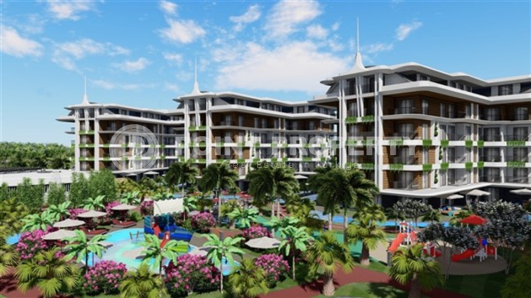 Small 1+1 apartment in a residential complex under construction, in the European region of Alanya - Lower Oba-id-7696-photo-1